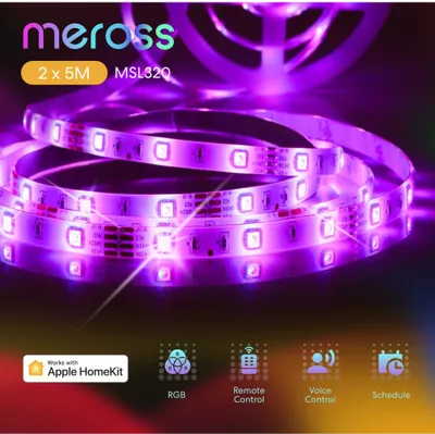 Produktbild von Meross Smart Wi-Fi LED Strip with RGB (2x 5m)