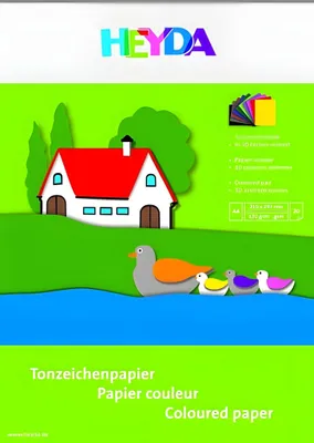 Produktbild von Heyda Tonpap.block A4 20er Sonstige Sonstige