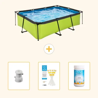 Immagine prodotto di Piscina fuori terra rettangolare - 220x150x65 cm - 4 pezzi - SCB73