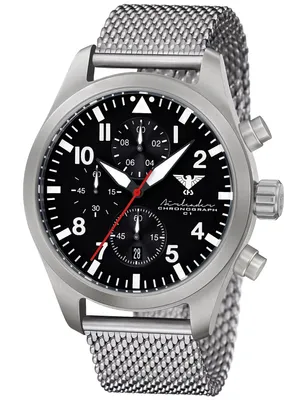 Produktbild von KHS - Armbanduhr - Herren - Airleader Steel Chronograph - KHS.AIRSC.MS