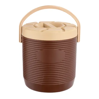 Produktbild von Thermospeisetransportbehälter braun mit Schraubdeckel, 12 l