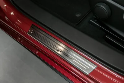 Produktbild von Exclusive Design V2A Einstiegsleisten passend für Mazda 3 Typ BP ab Bj. 2019-, Farbe:Silber