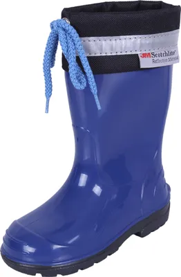 Produktbild von Blaue Gummistiefel/Regenstiefel für Kinder bequem rutschfest rückstrahlend KIM LEMIGO 26 EU / 8.5 UK