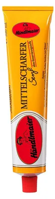 Produktbild von Händlmaier Mittelscharfer Senf Vegan Mild Würzig in der Tube 200ml