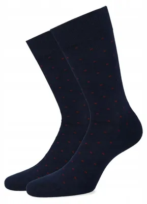 Produktbild von Lancerto Dunkelblaue Herren Socken mit Mikromuster 39/42
