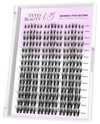 Zdjęcie produktu dla Eyelash Extensions, kępki rzęs, 8-16 mm, bardzo cienkie, rzęsy sztuczne typu "wispy" dla początkujących