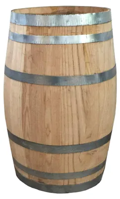 Produktbild von 150 Liter Kastanienholzfass, neues Weinfass vom Holzfass Baron (unbehandelt, geschlossen)