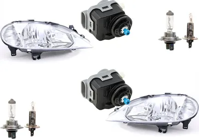 Zdjęcie produktu dla Johns, reflektory pasujące do Renault Megane I 99-03 z zestawem H7 H1 lewy + prawy z serwomotorem
