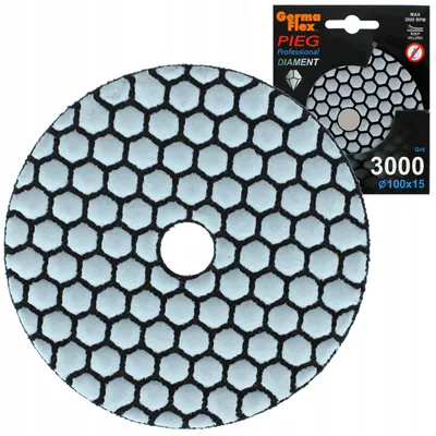 Produktbild von Germaflex Polierscheibe Diamant Trockenschliff 100mm P 3000