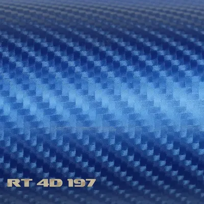 Produktbild von (6,57€/m²) Rapid Teck® 4D Carbon Folie Glanz Blau Autofolie 152 cm Breite Laufmeterware selbstklebende Folie mit Luftkanälen Auto Folie Carbonfolie Hologramm