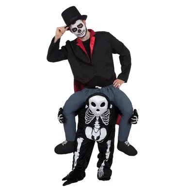 Image de Bristol Novelty - Costume de ferroutage homme/femme unie - Halloween BN421 (taille unique) (Noir/Gris/Blanc)