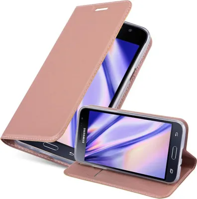 Image de Cadorabo Housse pour Samsung Galaxy J3 2016 Housse en rose Cover Etui Book Case Booklet