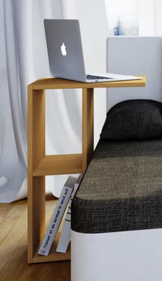 Produktbild von VCM Holz Beistelltisch | Couchtisch schlicht | Maße ca. H. 63 x B. 40 x T. 30 cm | Wohnzimmertisch | Kaffeetisch - Nachto
