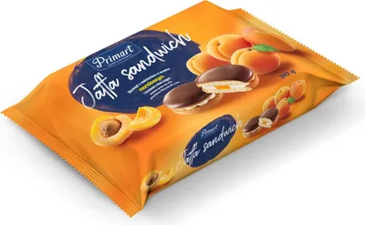 Image de Primart Biscuits Jaffa fourrés au lait et à l'abricot 310 g