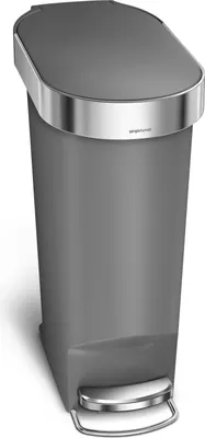 Produktbild von simplehuman CW1391, 40 l, Oval, Kunststoff, Grau, Terrasse, 260 mm