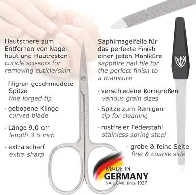 9-teiliges Luxus Maniküre- und Pediküre-Set, Weinrot Kunstleder
