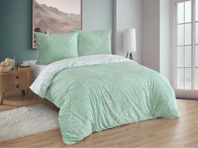 Produktbild von Französisches Leinen Satin 240x220, 70x90cm Espenbaum