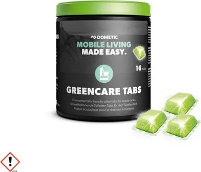 Produktbild von DOMETIC GreenCare Tabs - 16 Stück - Zusatz für Fäkalientank gegen Geruch - umweltschonend