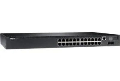 Produktbild von DELL PowerConnect N2024, Managed, L3, Gigabit Ethernet (10/100/1000), Rack-Einbau, 1U