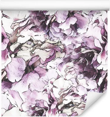Produktbild von 10m VLIES TAPETE Rolle Blumen Pfingstrosen Blätter Natur Pflanzen XXL