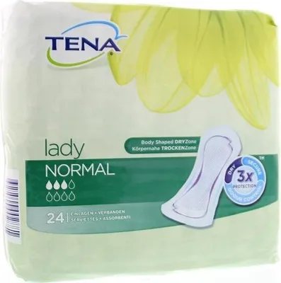 Produktbild von Tena Lady Normale Inkontinenz – 24 Stück – Inkontinenz-Slipeinlagen