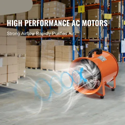 Imagen del producto de Ventiladores para construcción - 585W - Ventilador - Ventilador de extracción - Extractor industrial - y soplador - Portátil