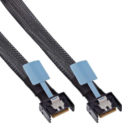 Produktbild von InLine 27662C, 1 m, MCIO x4 (38-pin), MCIO x4 (38-pin), Gerade, Gerade, Stecker/Stecker