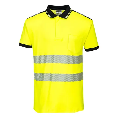 Produktbild von Portwest T180 PW3 Warnschutz-Poloshirt Yellow/Black Gr. L