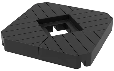 Produktbild von SUGIFT Schirmgewichte Holzoptik Kunststoff, Schwarz