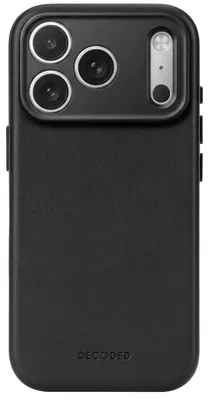 Zdjęcie produktu dla Skórzane etui tylne do iPhone'a 18 Pro, kolor czarny
