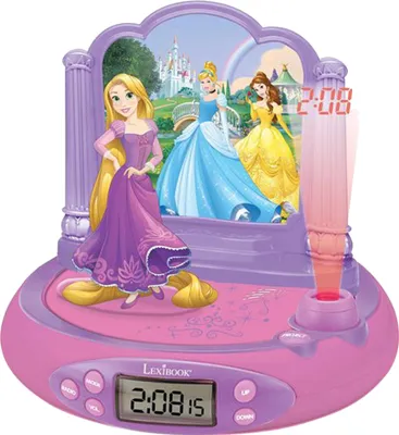 Produktbild von Lexibook 3D budík s projektom Disney Princezné