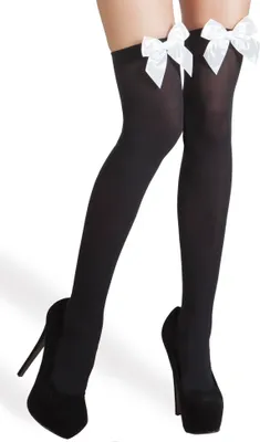 Immagine prodotto di Collant Michelle adulto bianco-nero - taglia unica