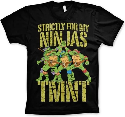 Obrázok produktu pre TMNT - Tričko Strictly For My Ninjas - veľké - čierne