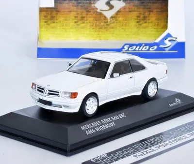 Produktbild von Solido 421438241 Mercedes 560 SEC AMG Widebody 1990 weiß 1:43