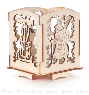 Obrázek produktu pro Vánoční držák na čajové svíčky šířka x výška x hloubka 8,5 cm x 9,5 cm x 8,5 cm NOVINKA