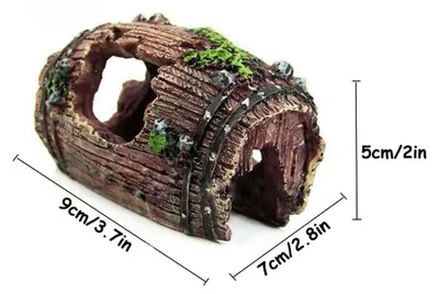 Produktbild von Aquarium Deko Resin 1 Stück, Aquariumschmuck Mit Höhlenstruktur, Für Garnelen Fische Schildkröten