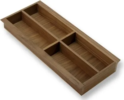 Produktbild von Besteckeinsatz NUSSBAUM 30er Schubl. B 190 x T 472 mm passend für Hettich ArciTech Schubladen