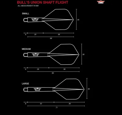 Produktbild von Bull's Union Flugsystem No.2 white small