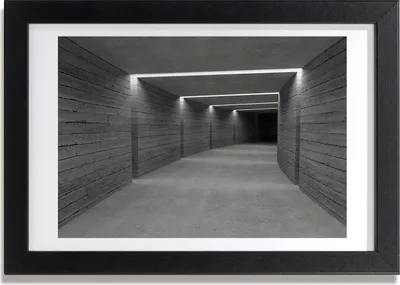 Produktbild von Bild 30x20 MDF-Rahmen, Wandkunst Der Betontunnel