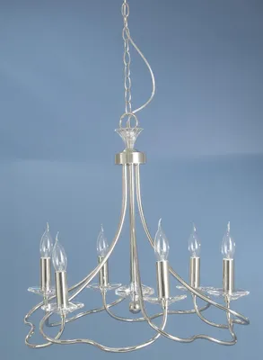 Produktbild von Bankamp Kronleuchte Krone Silber 6-flg. Lüster Leuchte Modern 1090/6-92