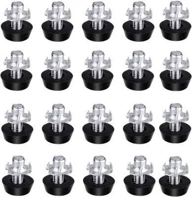 Produktbild von 20 verstellbare Möbelfüße, M6 x 18 mm, höhenverstellbare Füße für Möbel