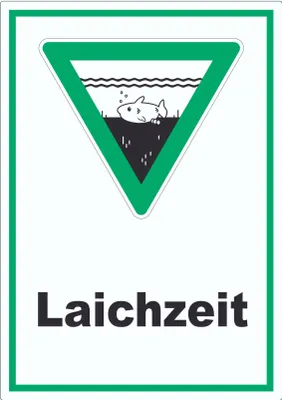 Produktbild von Laichzeit Aufkleber A9 (37x52mm)