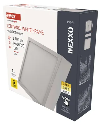 LED svítidlo NEXXO bílé, 17 x 17 cm, 12,5 W, teplá/neutrální bílá