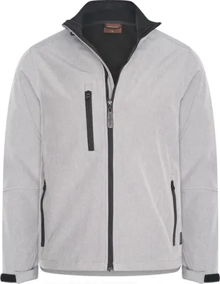 Image de Cappuccino Italia Softshell Zip Jacket Grau - Große XL