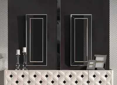 Produktbild von Moderner transparenter Glas-Spiegel in stilvollem Design