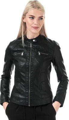 Produktbild von Only - "Bandit" Bikerjacke für Damen GT1519 (34 DE) (Schwarz)