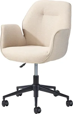 Produktbild von home24 Bürostuhl - Beige - Webstoff / Stahl - 61 x 91 x 59 cm