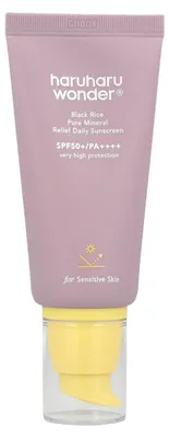 Image de Haruharu Wonder haruharu wonder Black Rice - Pure Mineral Relief Daily Sunscreen SPF50+/PA++++ 50ml [soin de la peau coréen]