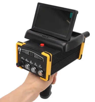 Image de Détecteur de métaux pliable avec une portée de 30 m, détecteur d'or, scanner de métaux, portée de recherche de 1 000 m, modèle GR9000, alimentation 100–240 V, prise européenne