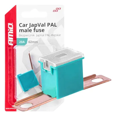 Obrázek produktu pro Pojistky JAPVAL PAL samec 62mm 20A AMIO-03426